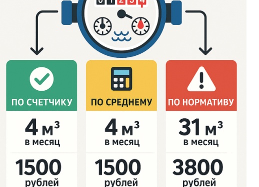Полгода не передавали показания счетчика воды, наконец передали. Будет ли перерасчет?